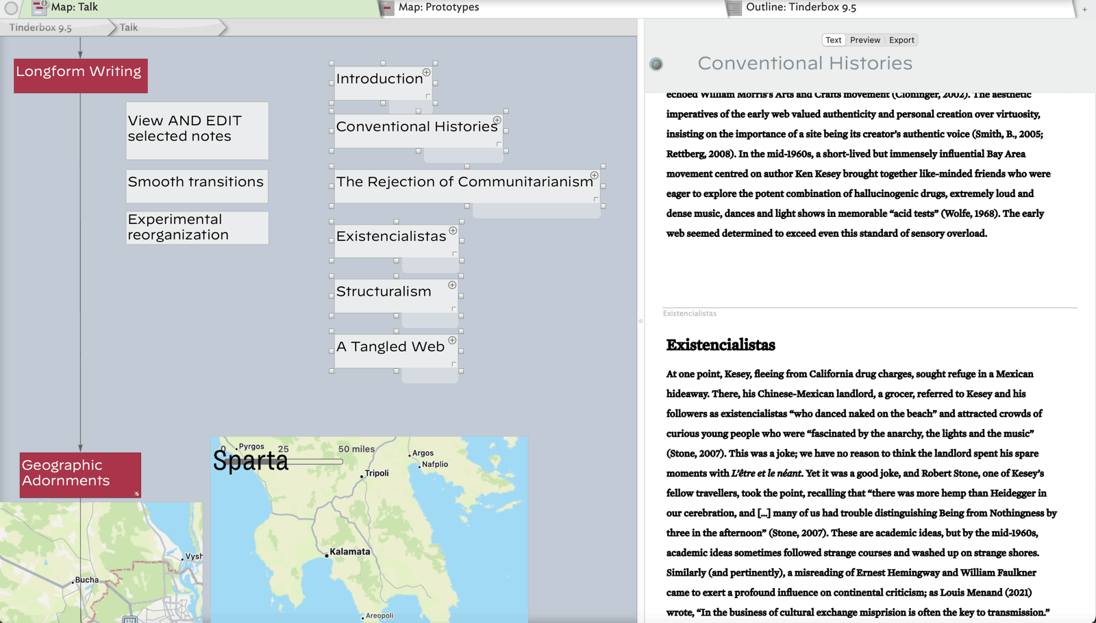 Tinderbox Treemap View