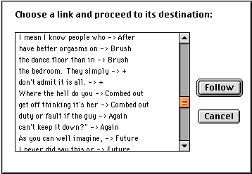 A link dialog may contain hidden poetry